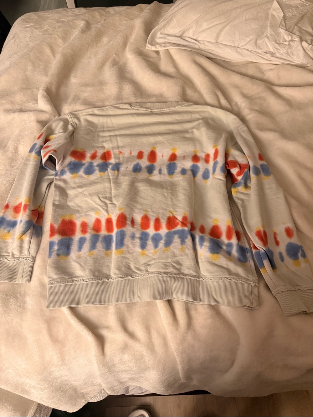 Scotch & Soda light green Crewneck Sweatshirt with tye dye design - Picture 3 of 3